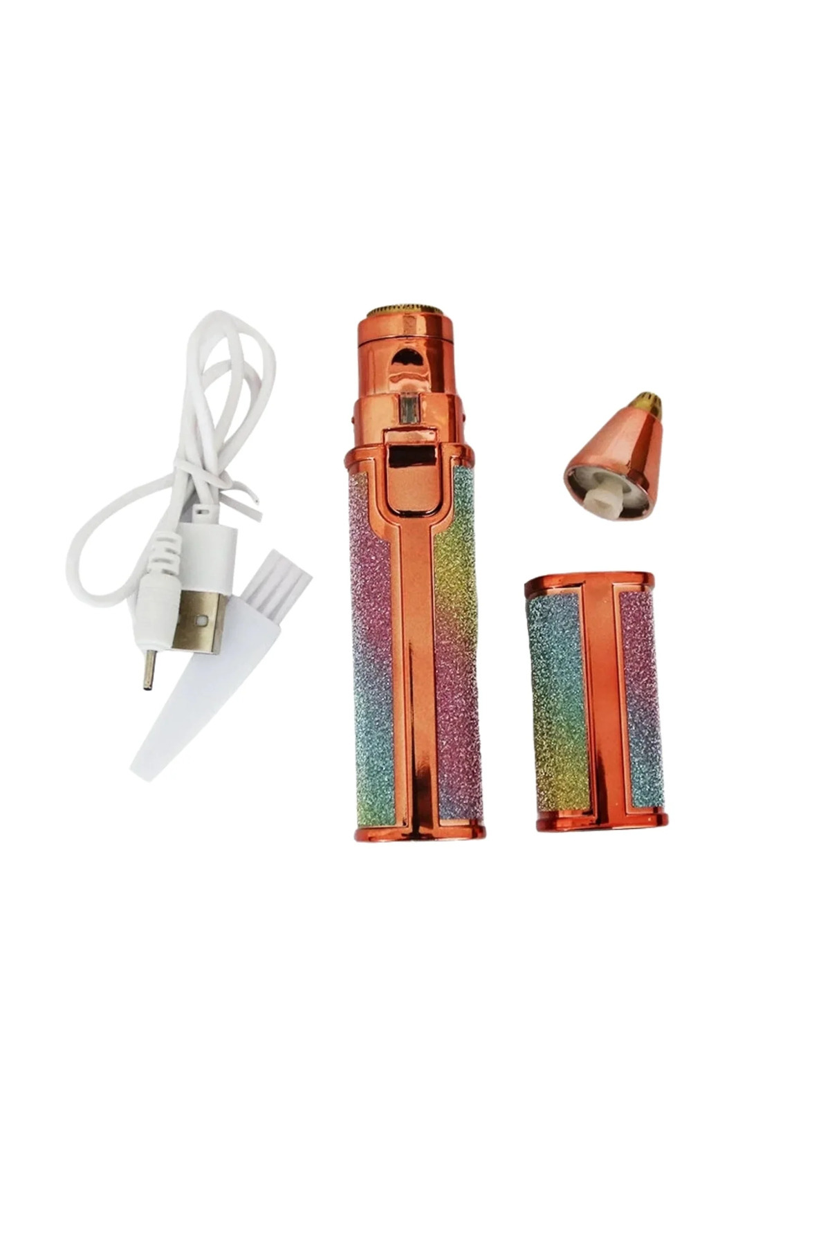 2'Si 1 Arada Başlı Ve Simli Ve Ruj Usb Şarjlı Yanak Ve Burun Kıl Tüy Alma Makinesi IEGHPW1 ILKELGRP- — ILKEL385AILKELGRST428113RS4I9DK5 — تصویر 2 از 2