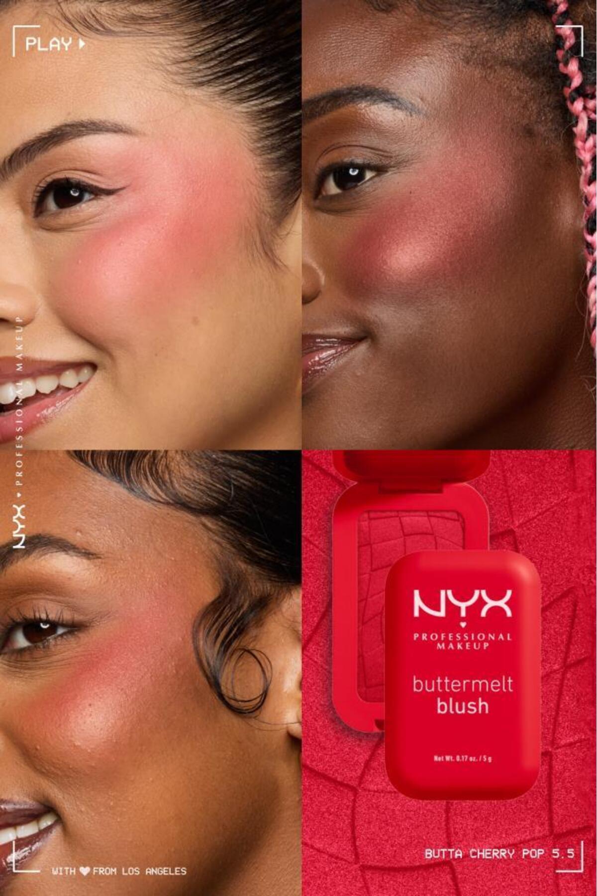 رژگونه کرمی پودری باترملت - 5.5 Butta Cherry Pop — قرمز NYXBTTRMLTBLSHST — تصویر 5 از 9