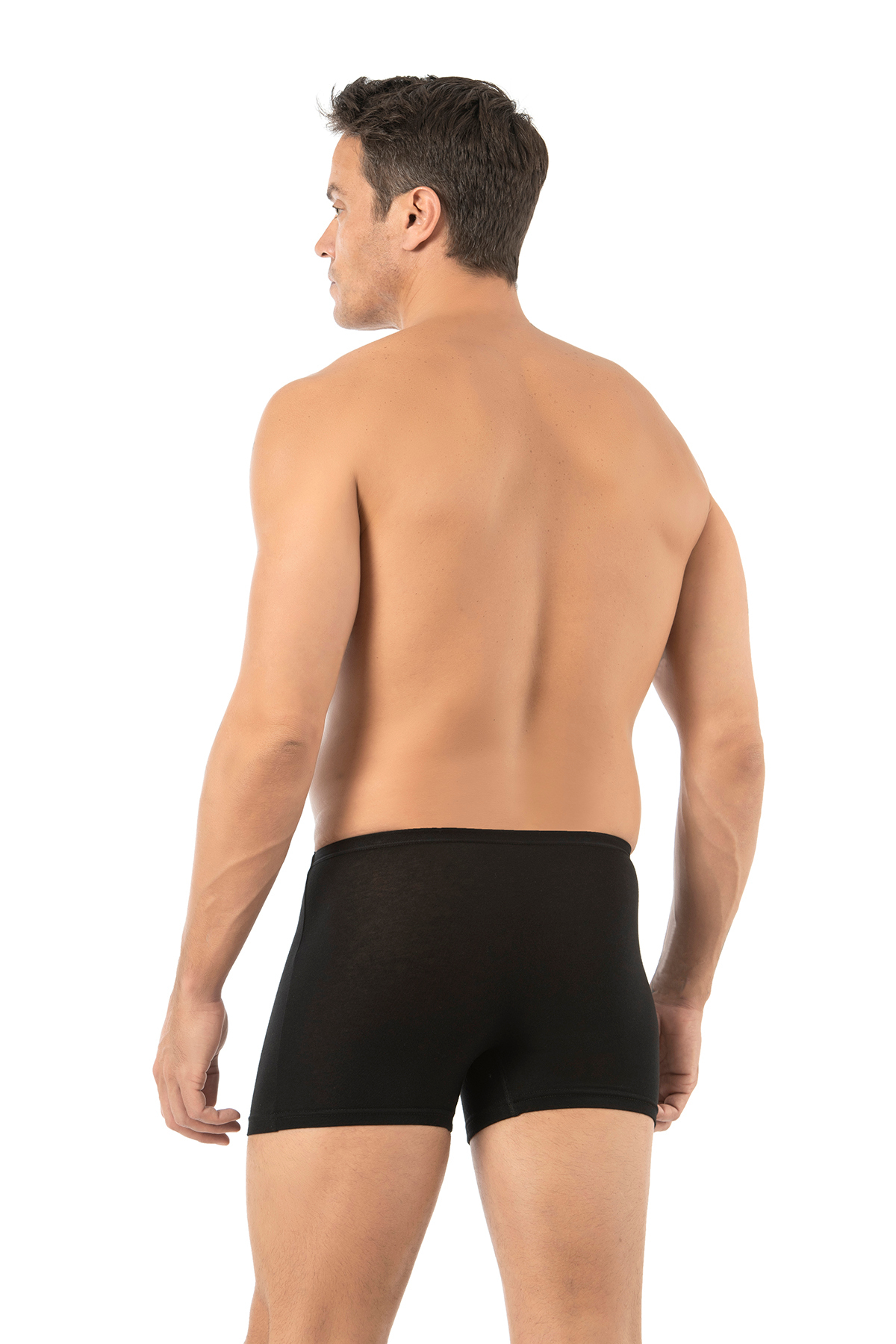 ÖZKAN underwear Özkan 11897 3'lü Paket Erkek Premium Modal Kumaş Pamuklu Esnek Rahat Boxer Şort görsel 3