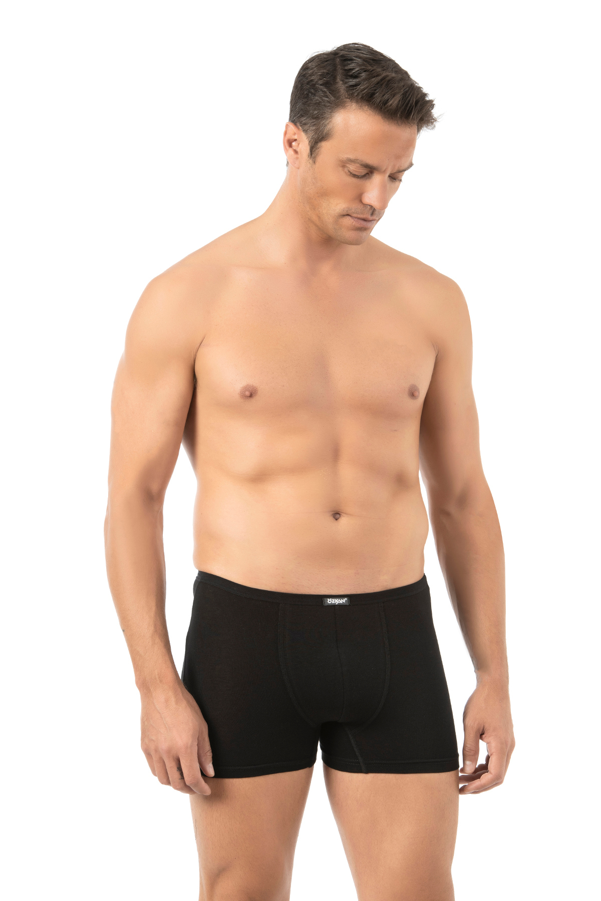 ÖZKAN underwear Özkan 11897 3'lü Paket Erkek Premium Modal Kumaş Pamuklu Esnek Rahat Boxer Şort görsel 5