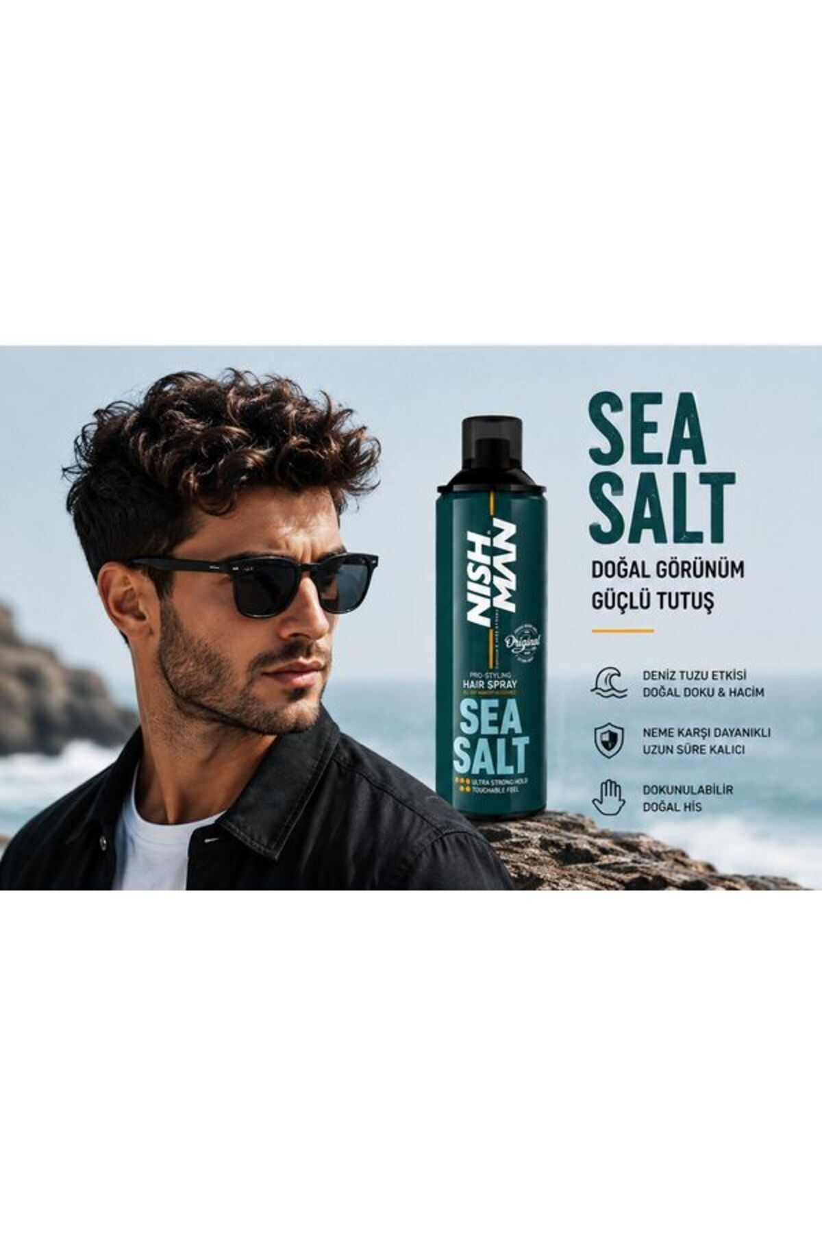Ultra Güçlü Tutuş Saç Spreyi Deniz Tuzu Özlü Pro-Styling 500 ML — NSSSS — تصویر 2 از 7