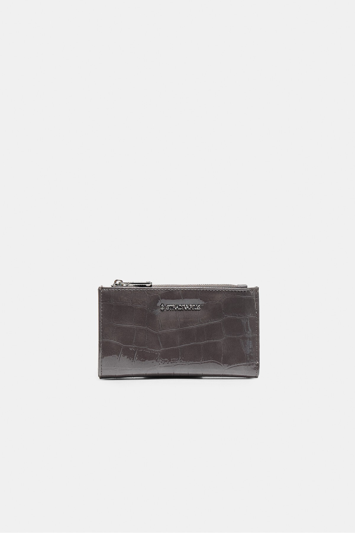 Stradivarius Basic timsah deseni görünümlü cüzdan