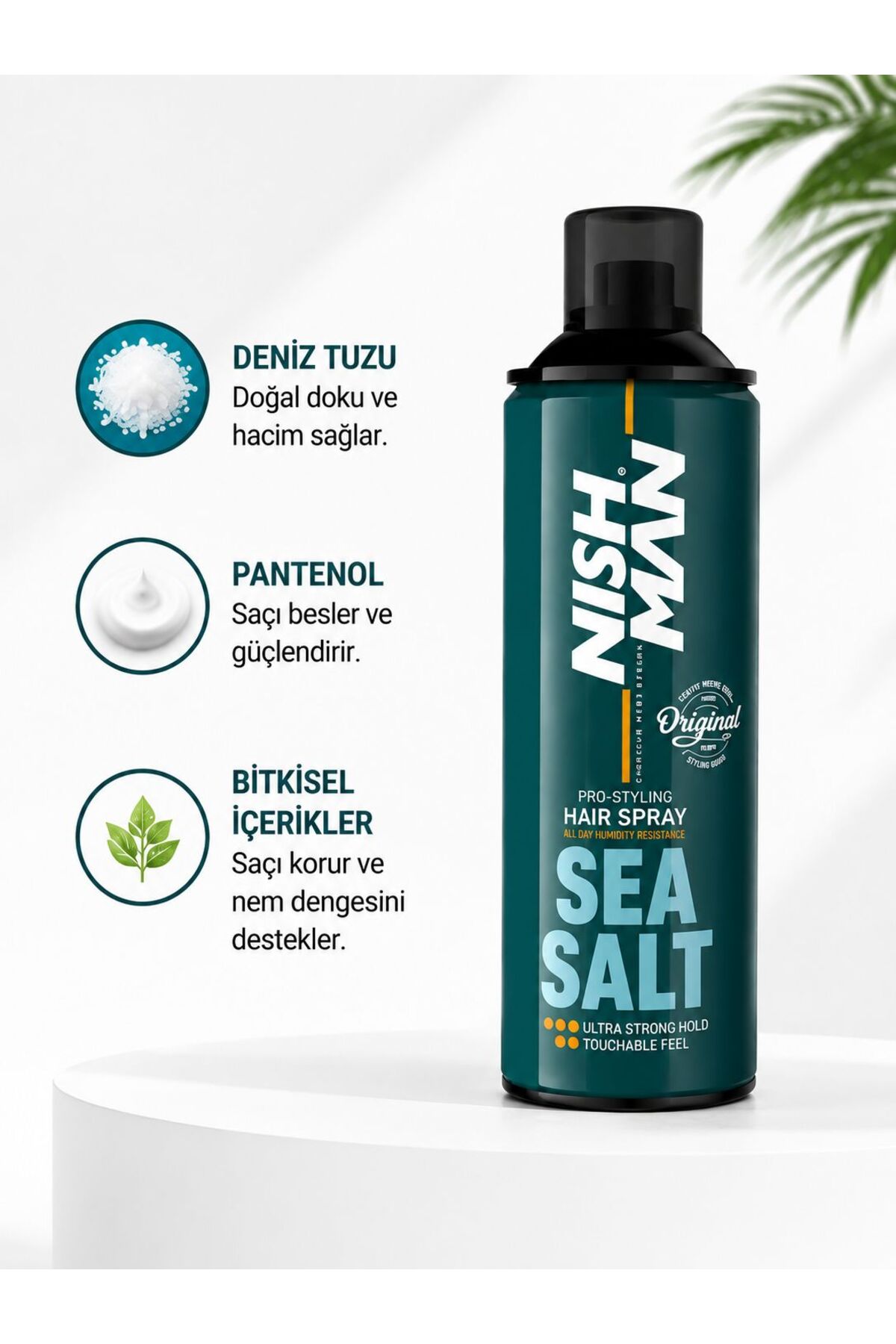 Ultra Güçlü Tutuş Saç Spreyi Deniz Tuzu Özlü Pro-Styling 500 ML — NSSSS — تصویر 4 از 7