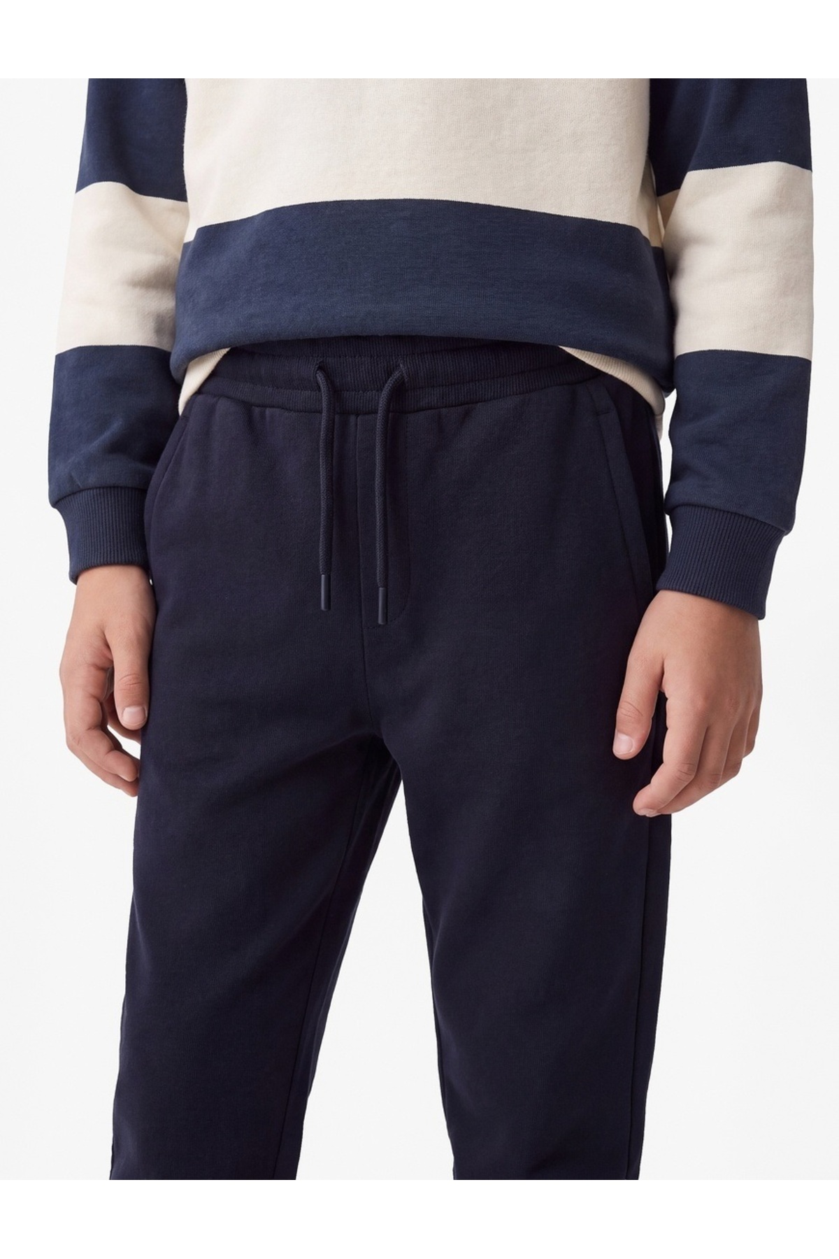 Koton Beli Lastikli Şardonlu Cepli Jogger Eşofman Altı görsel 4