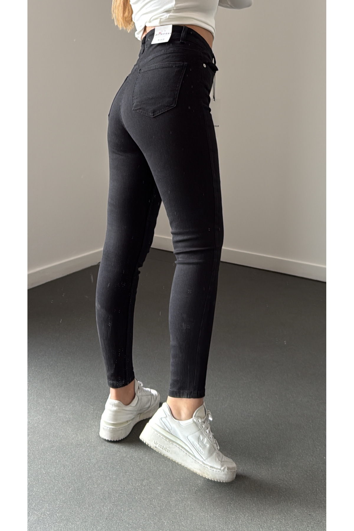 Narferita Nrf Siyah Toparlayıcı Extra Yüksek Bel Full Likralı Skinny Jeans görsel 2