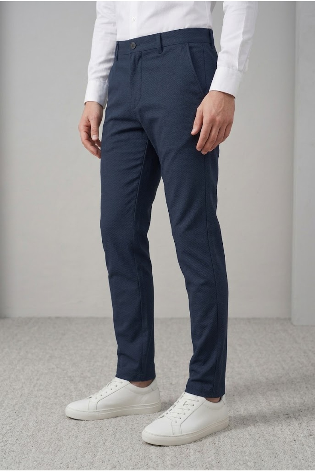 ElitWear Erkek Slim Fit Likralı Casual Kumaş Pantolon görsel 3