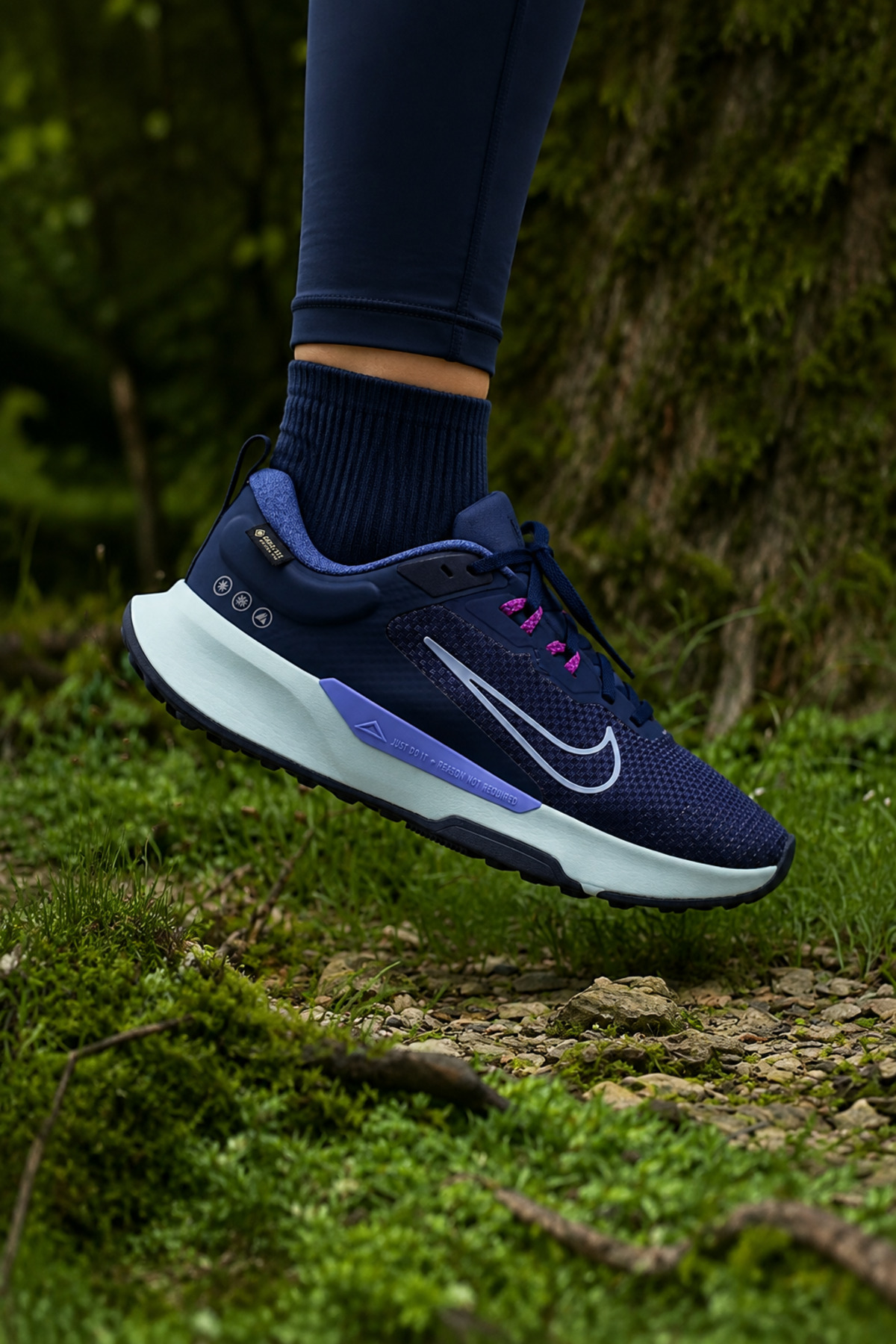 Juniper Trail 2 GORE-TEX Kadın Lacivert Koşu Ayakkabısı-HM9725-400-Tanem Sport — آبی TSHM9725-400