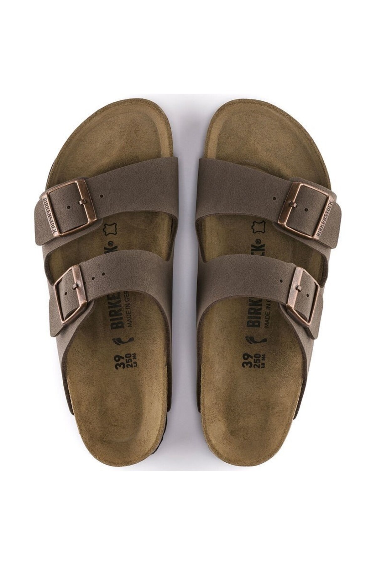 Birkenstock Arizona Nubuk Kahverengi Terlik görsel 3