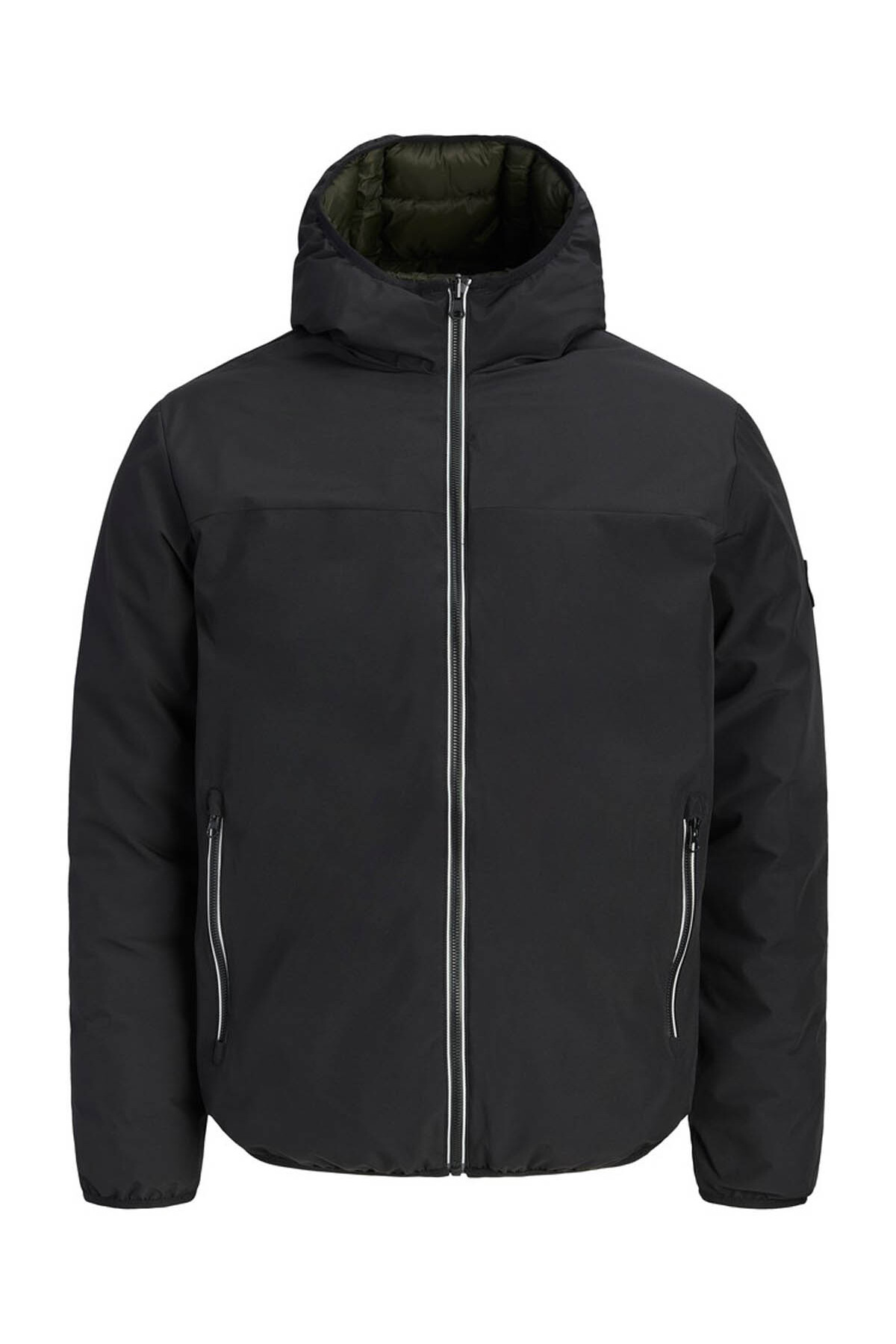 ژاکت مردانه دو رو Jjebrooklyn مشکی Sn کد 12298836 جک اند جونز کت Jack & Jones