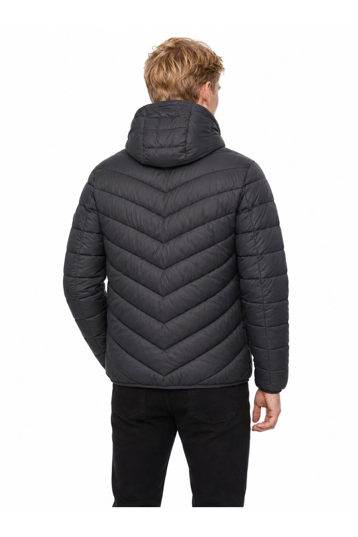Loft Regular Fit Siyah Erkek Mont LF2043698 görsel 4