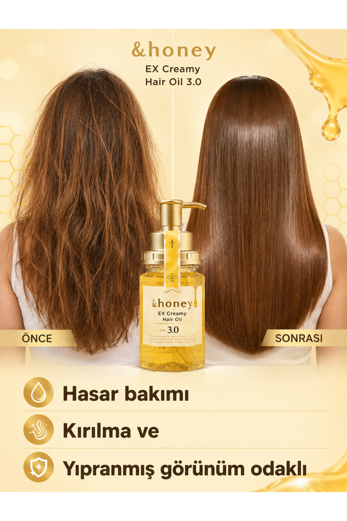 روغن موی مرطوب کننده عمیق ۳.۰ - روغن موی مرطوب کننده قوی، درمان کننده خشکی و افزایش دهنده درخشندگی ۱۰۰ میلی لیتر - سرم ها — تصویر 2 از 2