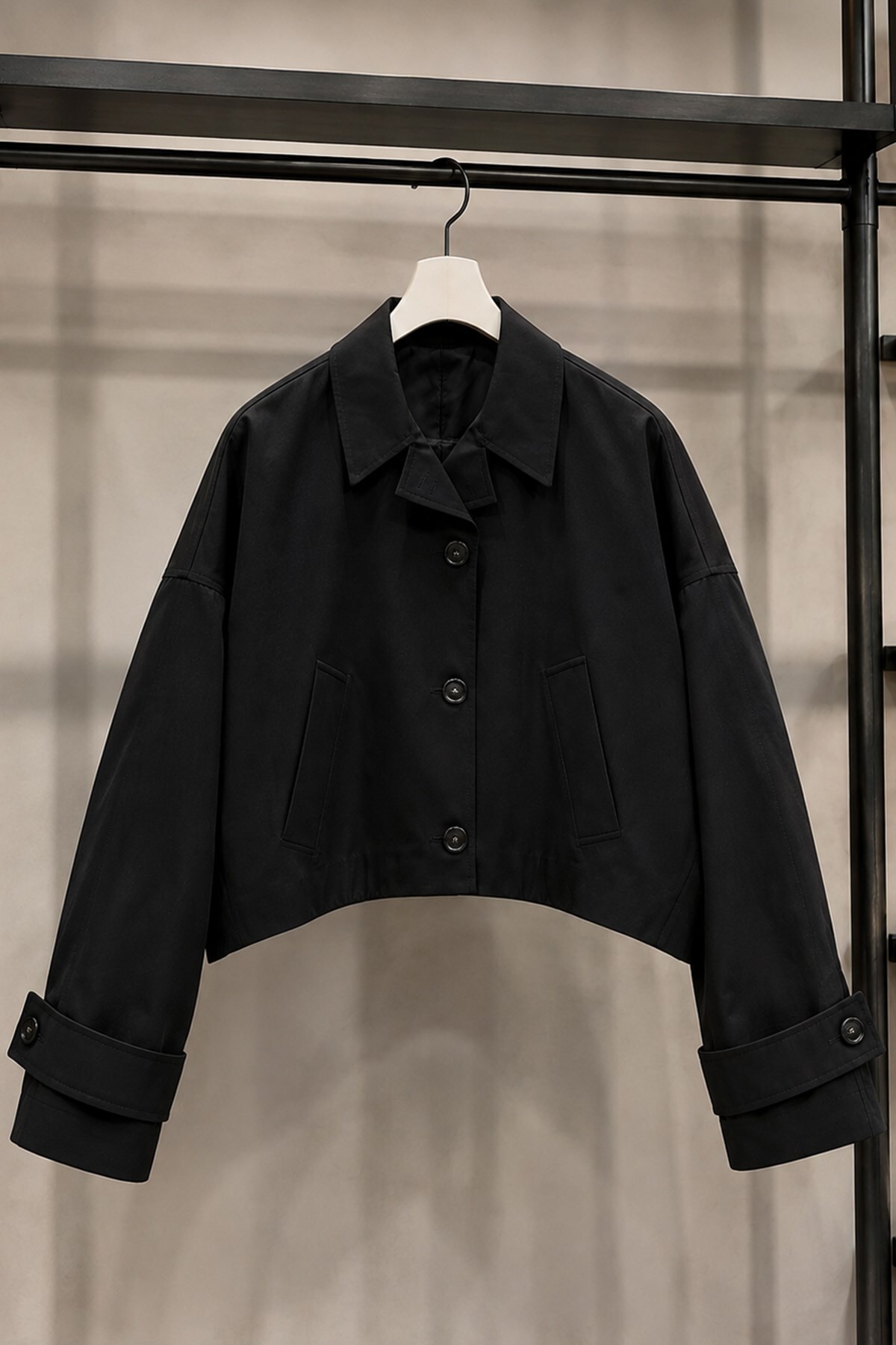 Trendsensin Lorven Oversize Siyah Viral Kadın Ceket görsel 5