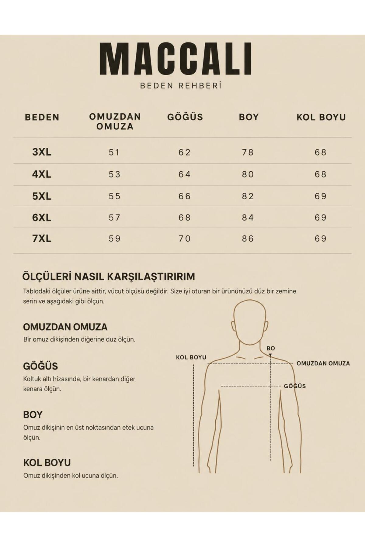 Maccali Erkek Trend Büyük Beden Füme Triko Sweatshirt görsel 2