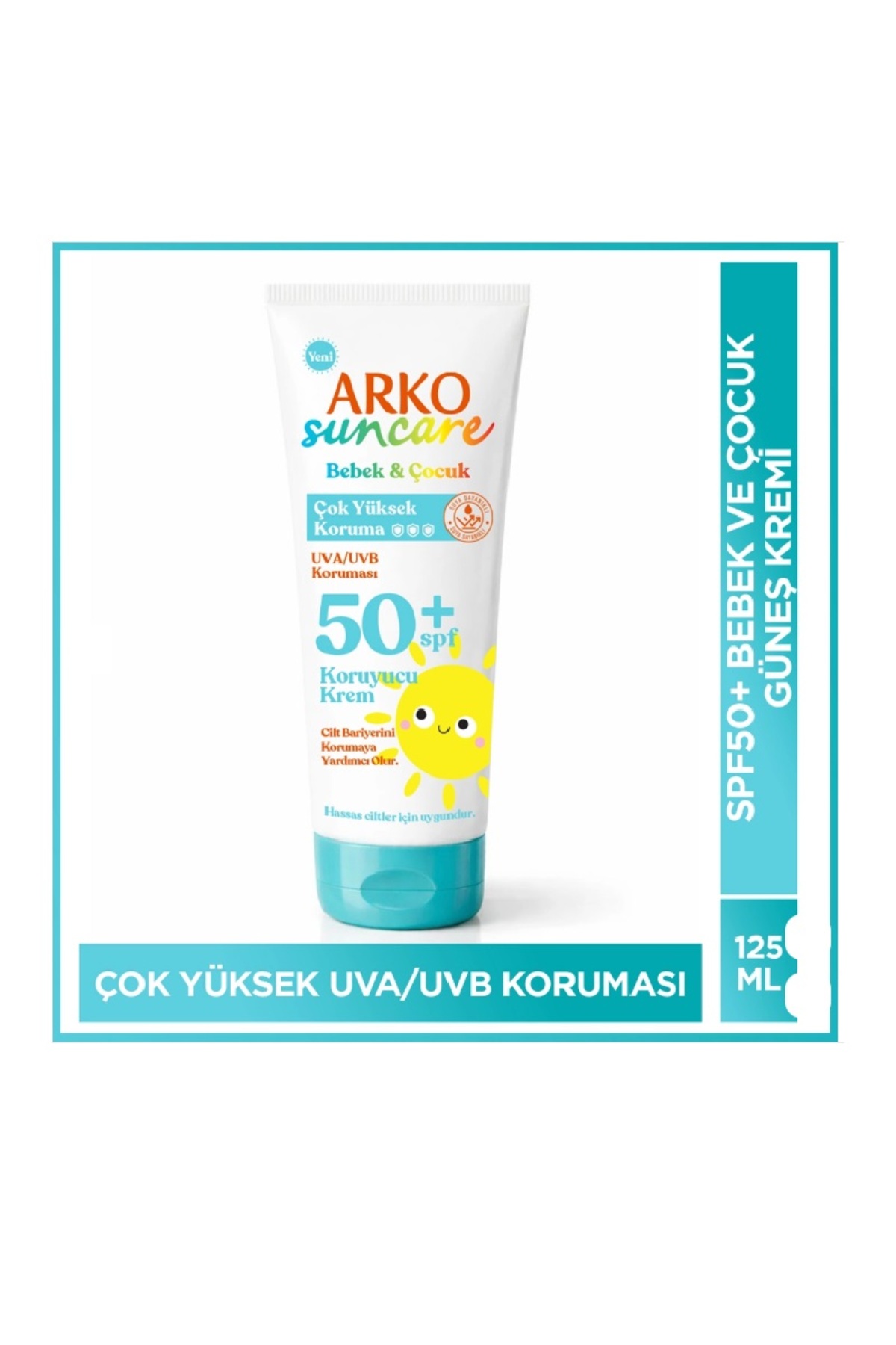 ARKO Suncare 50+SPF Çocuk Güneş Kremi 125 ml — acaria10218407