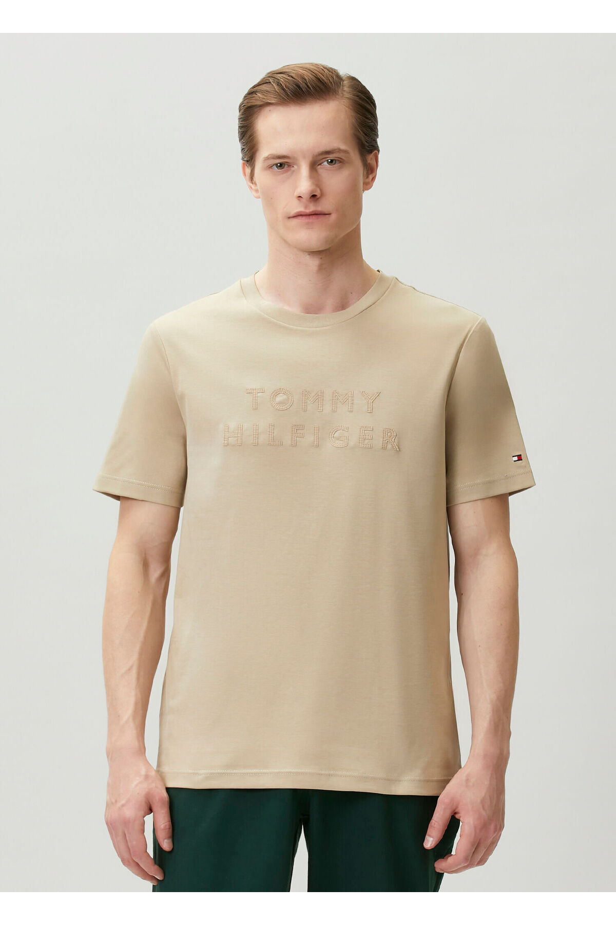 تیشرتمردانهTommy Hilfigerخاکی