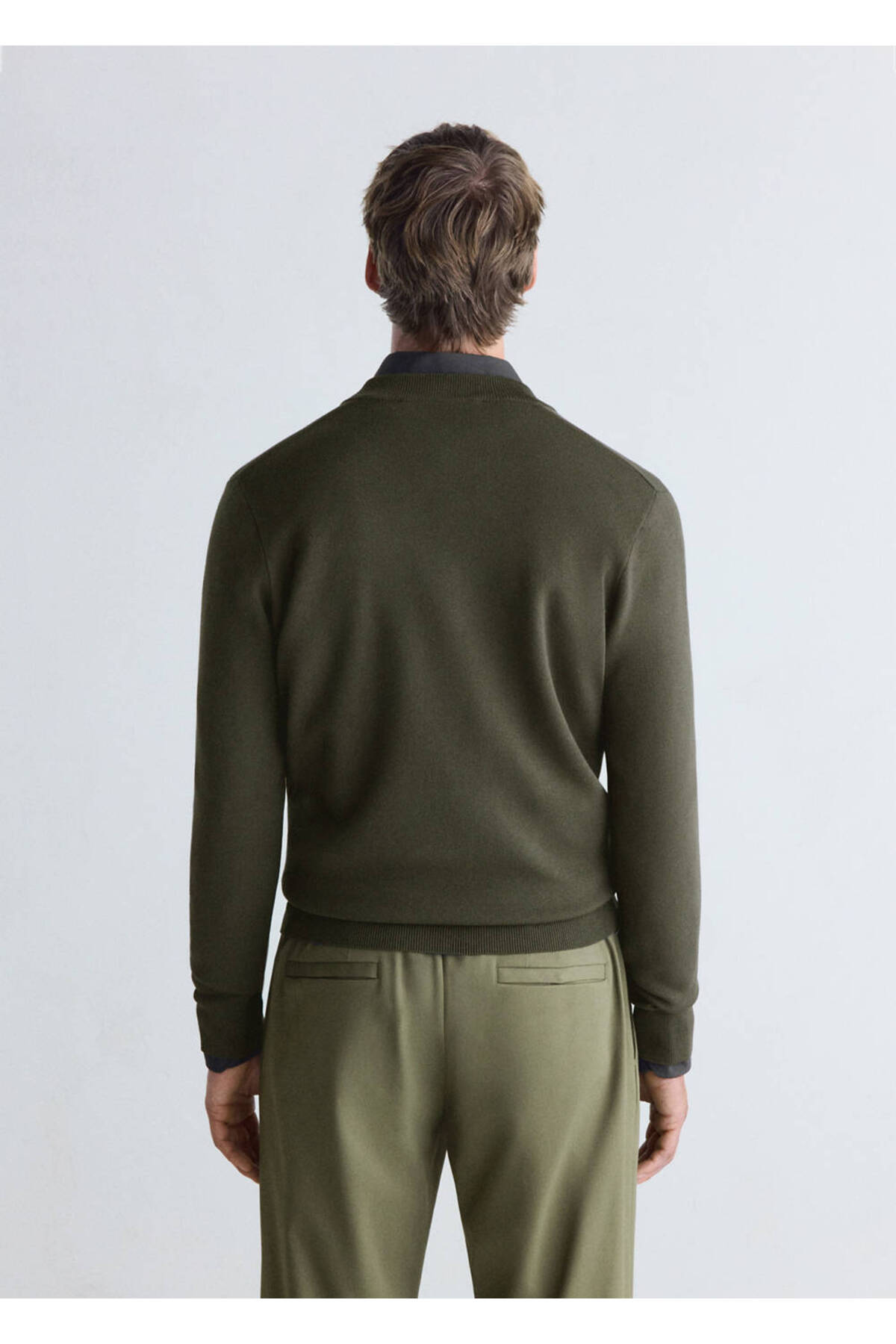 MANGO Man Comfort stretch triko hırka görsel 4