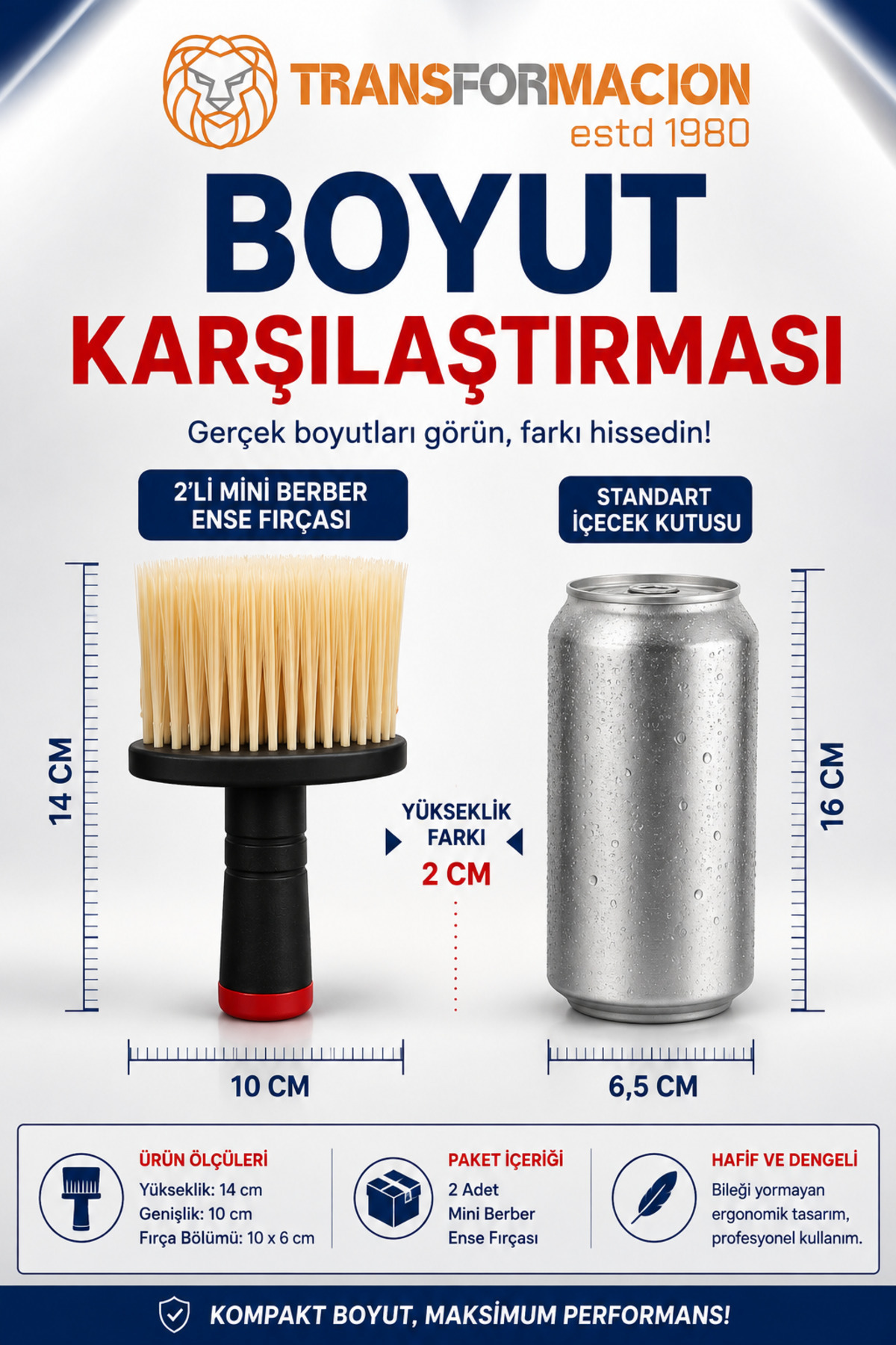 2'li Mini Berber Ense Fırçası Seti 14x10 cm Kuaför Boyun Temizleme Toz Alma Fırçası 723593 — صورتی 7430000719124 — تصویر 6 از 7