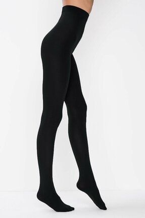 Siyah Kadın Thermal Külotlu Çorap İLY451