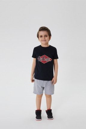 Erkek Çocuk Logons O Yaka T-Shirt Lacivert 212 LCB 242002