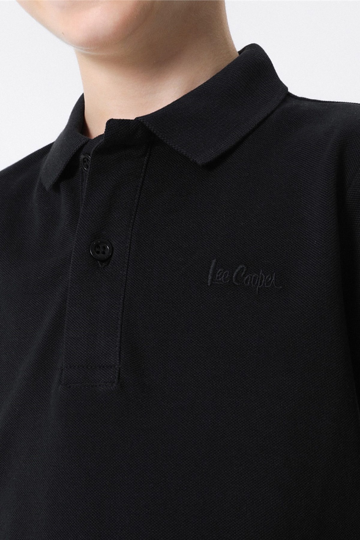 سویشرت پسرانه مشکی Lee Cooper | 201 LCB 241009 اورجینال - تصویر 5