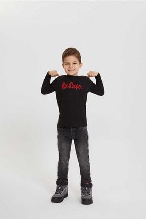 Erkek Çocuk Logon Sweatshirt Siyah 198 LCB 241003