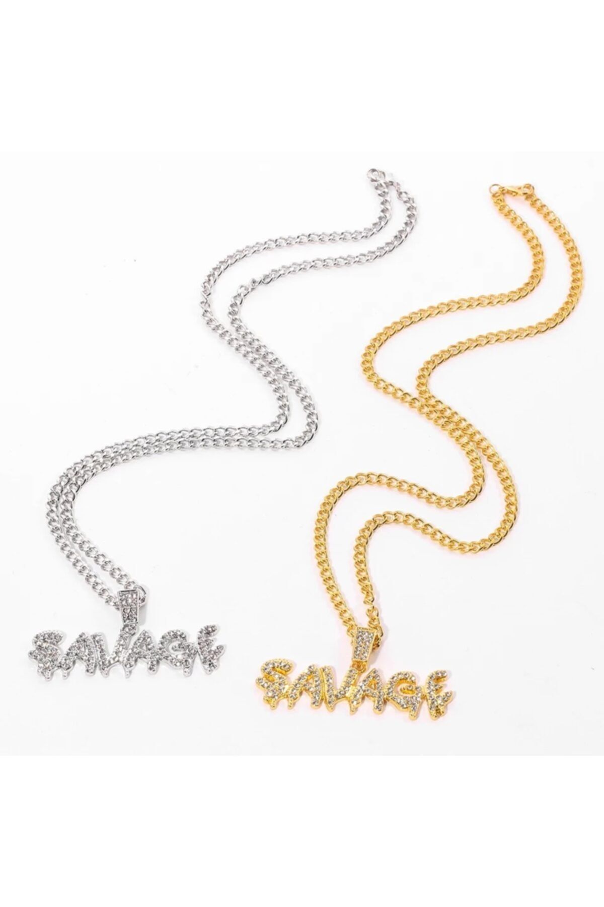 BetaDesign Iced Out Savage Chain gold Fiyat Yorumlar Trendyol