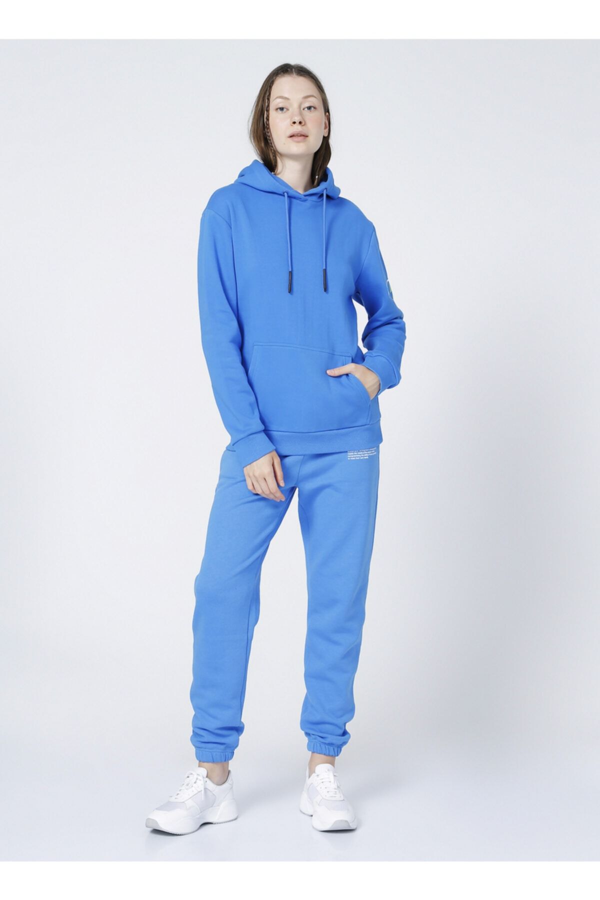 Royal blue sweatsuit womens sales