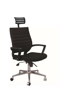 Başlıklı 55300 Metal Ayaklı Çalışma Koltuğu Ofis Sandalyesi ASBIR40029