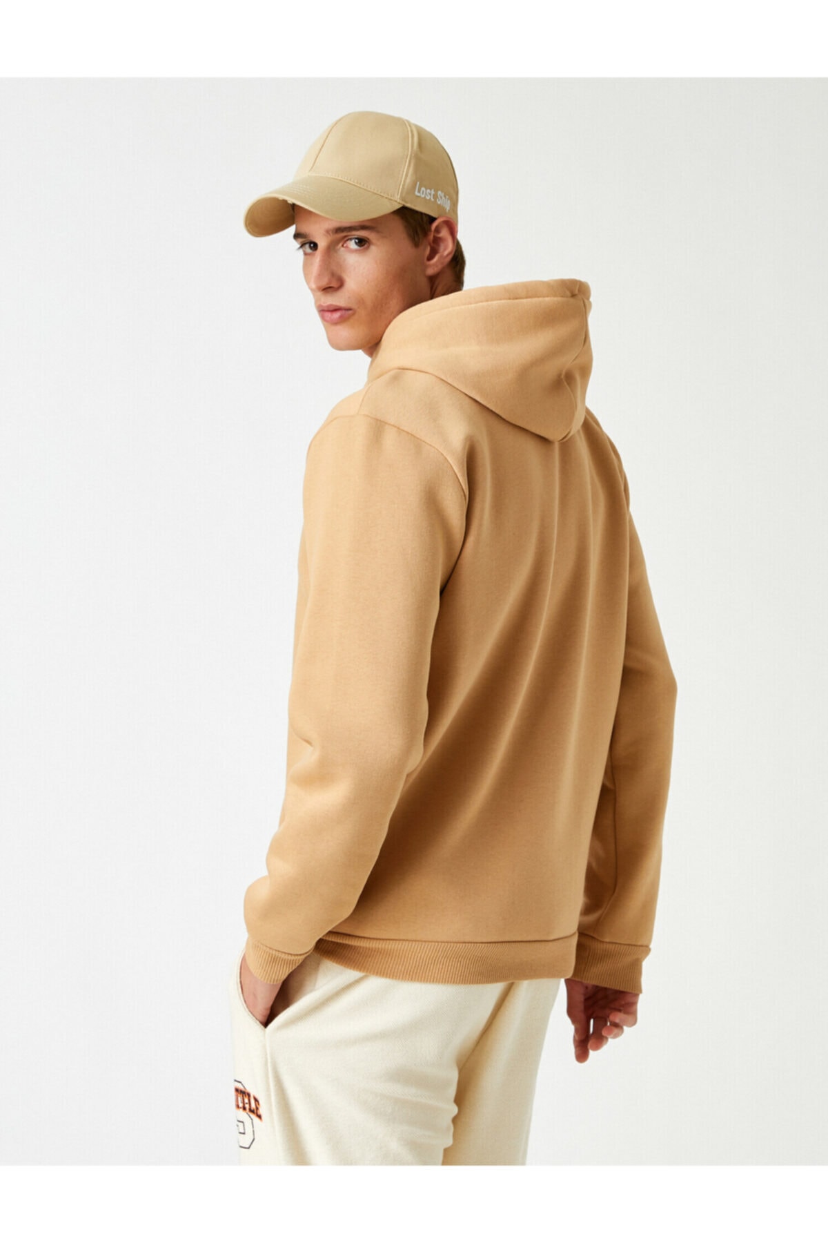 سویشرت مردانه قهوه ای کوتون | TYC00248536599 اورجینال - تصویر 4