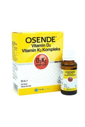 Osende Vitamin D3 K2 Complex Takviye Edici Gıda 20 Ml farmavantaj0935