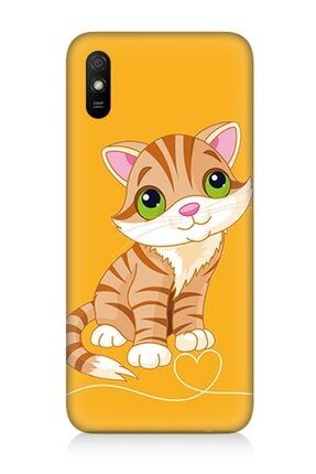 Redmi 9a Uyumlu Masum Kedi Desenli Silikon Kılıf TKNMGRDM9A-4725