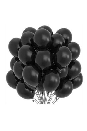 Siyah Renk Balon 20 Adet - Kaliteli beyaz balon