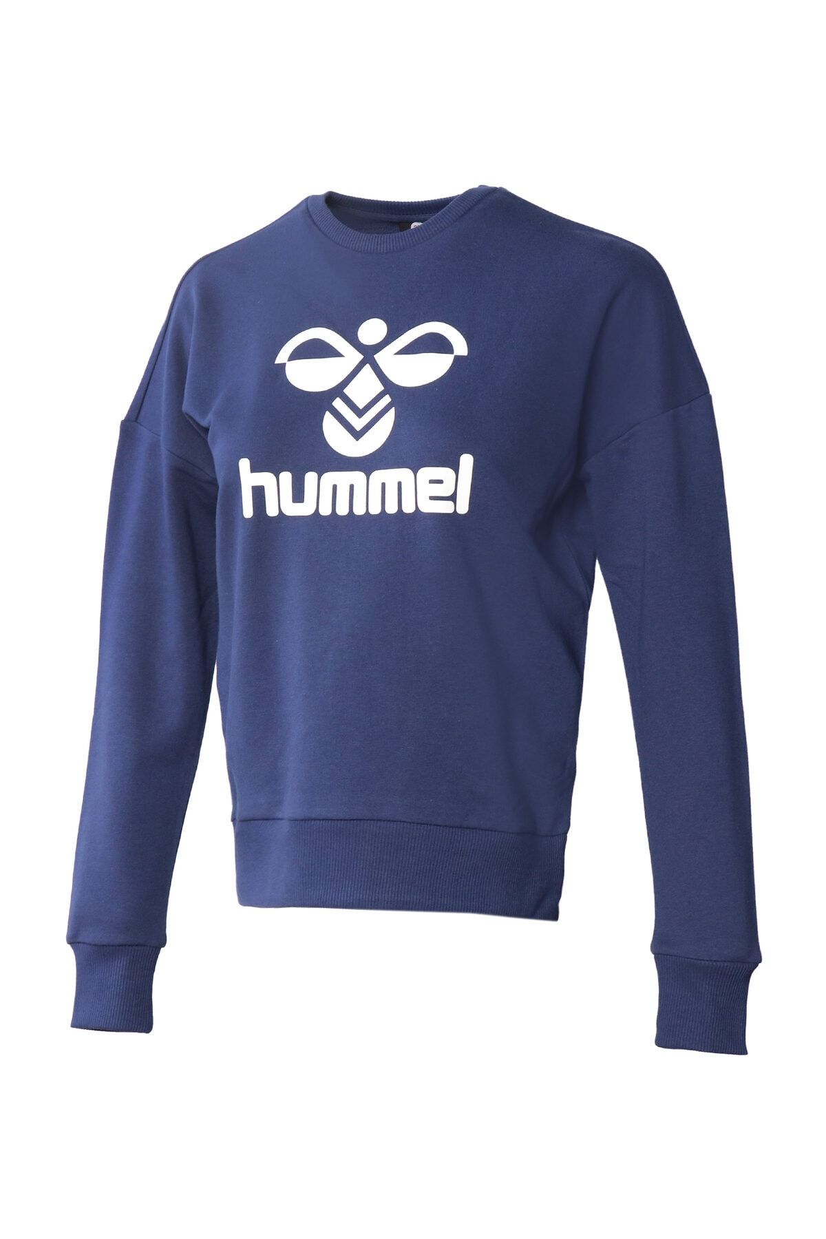 بلوز طرح دار یقه خدمه زنانه آبی هومل Hummel (برند دانمارک)