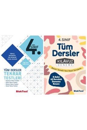 4. Sınıf 2'li Set (tekrar Testleri + Kılavuz Deneme) - Tudem Yayı 9786052850725DB23556