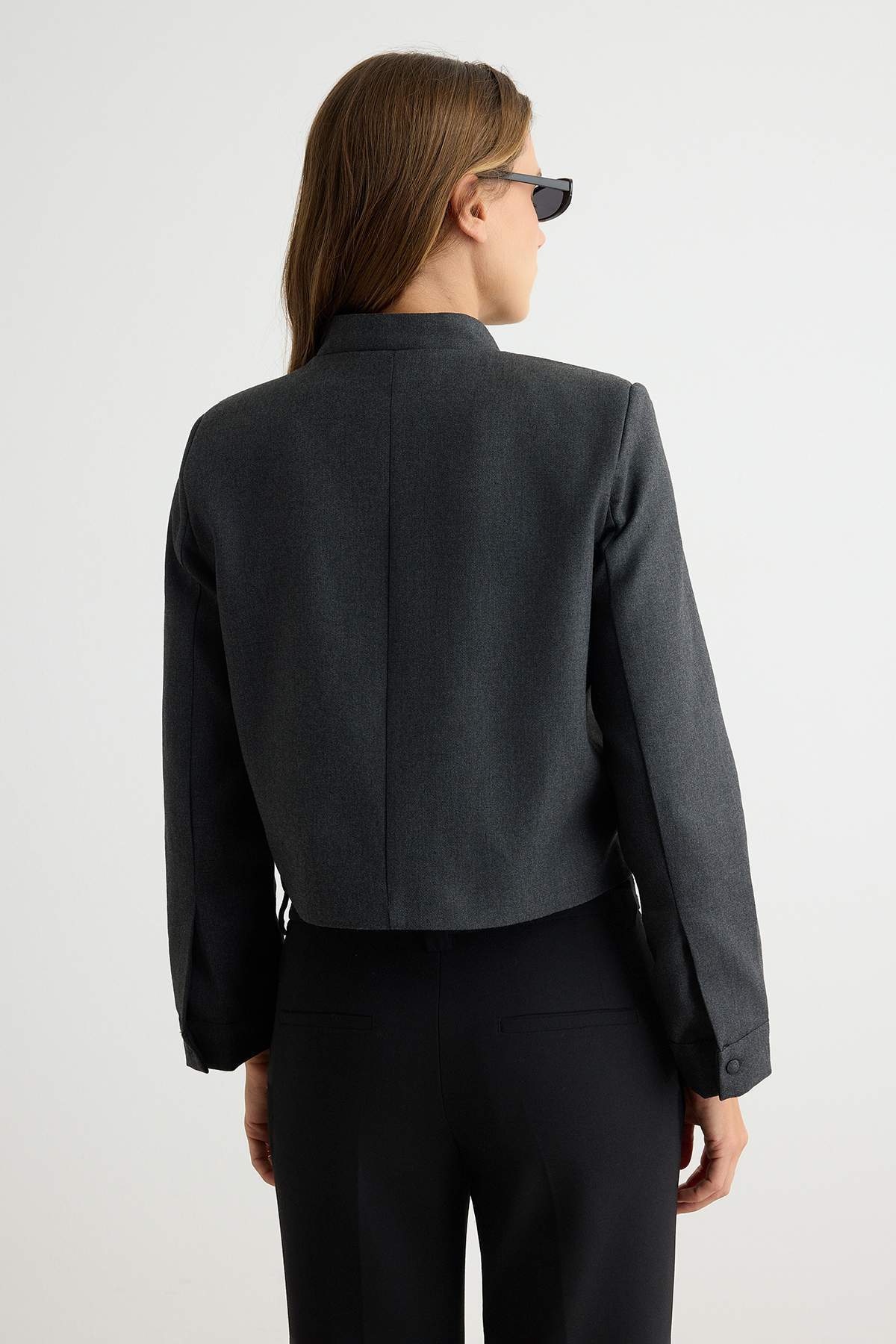 trendyolmilla-womens-gray-plain-long-fitted-b