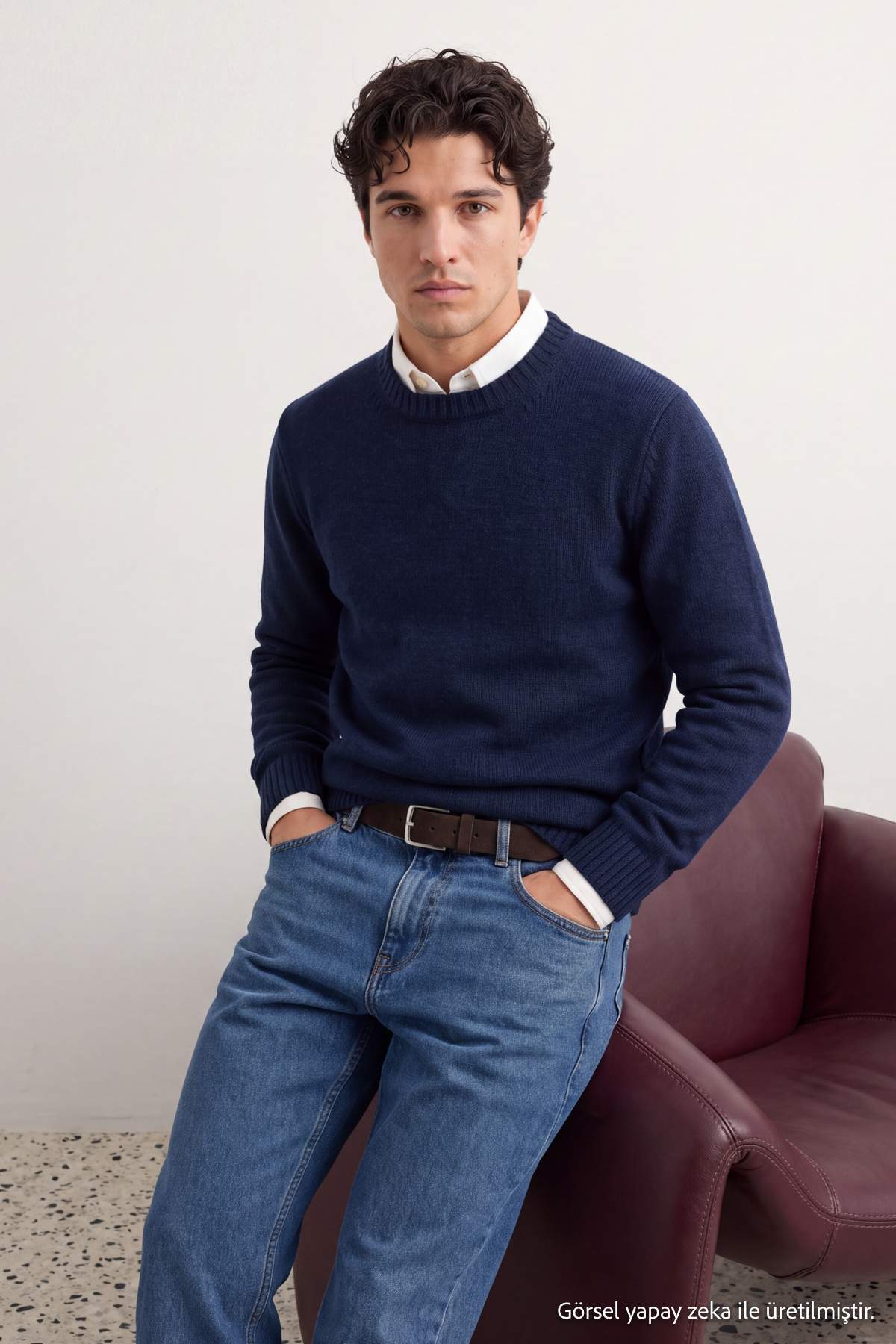 trendyol-man-mens-dark-blue-plain-long-regula