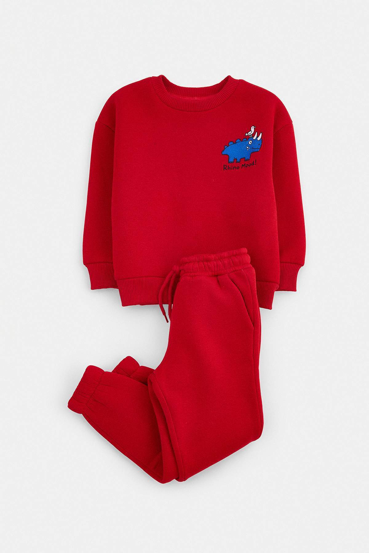 Trendyolmilla Kids Kırmızı Baskılı Örme Alt - Üst Takım TKDAW27AU00055
