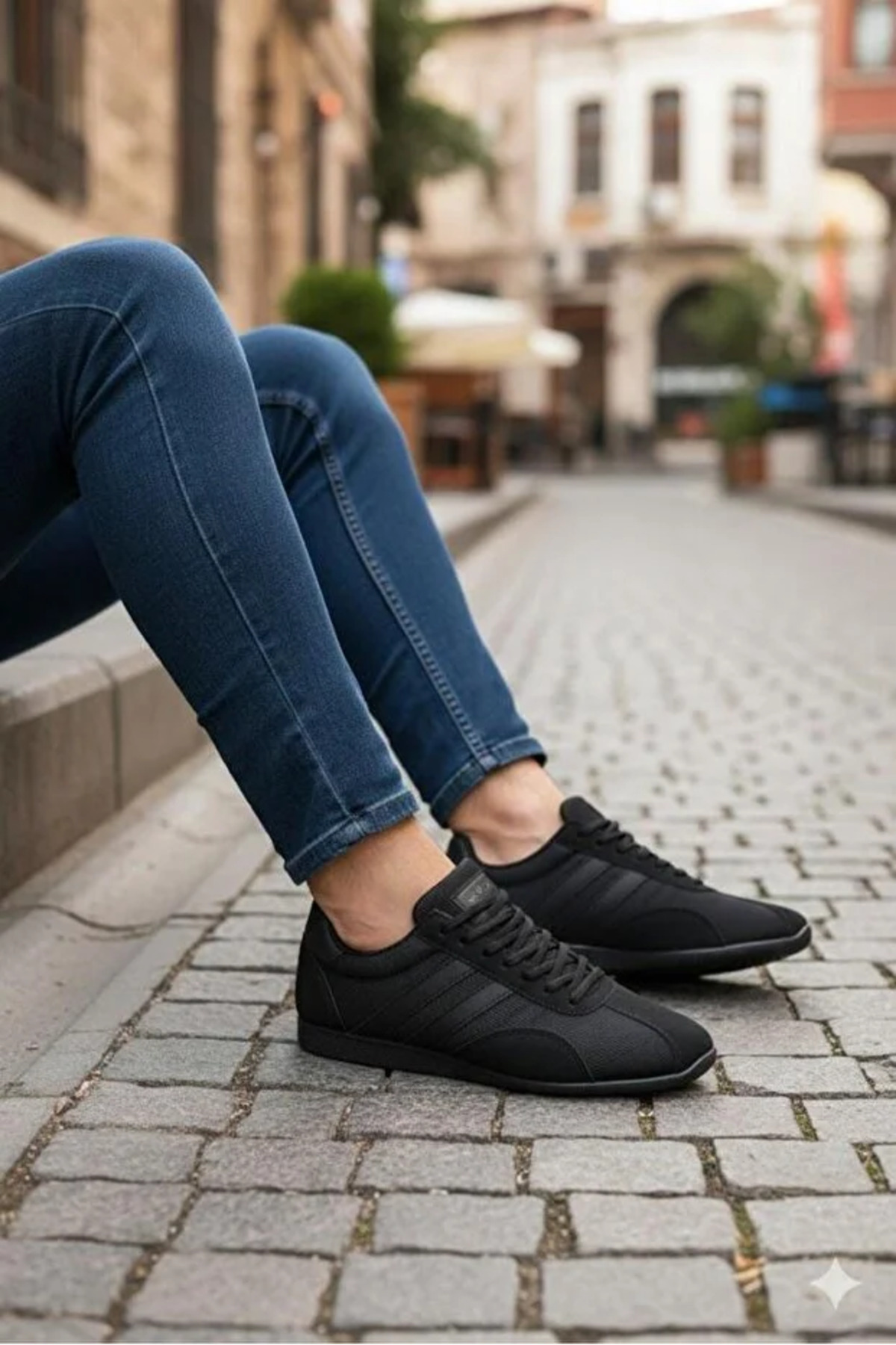 Erkek Yazlık Terletmez Kaydırmaz Koku Yapmaz Hafif Full Ortopedik Günlük Yürüyüş Ayakkabısı — مشکی m.p nıke air jordan - puma 984034 — تصویر 2 از 7