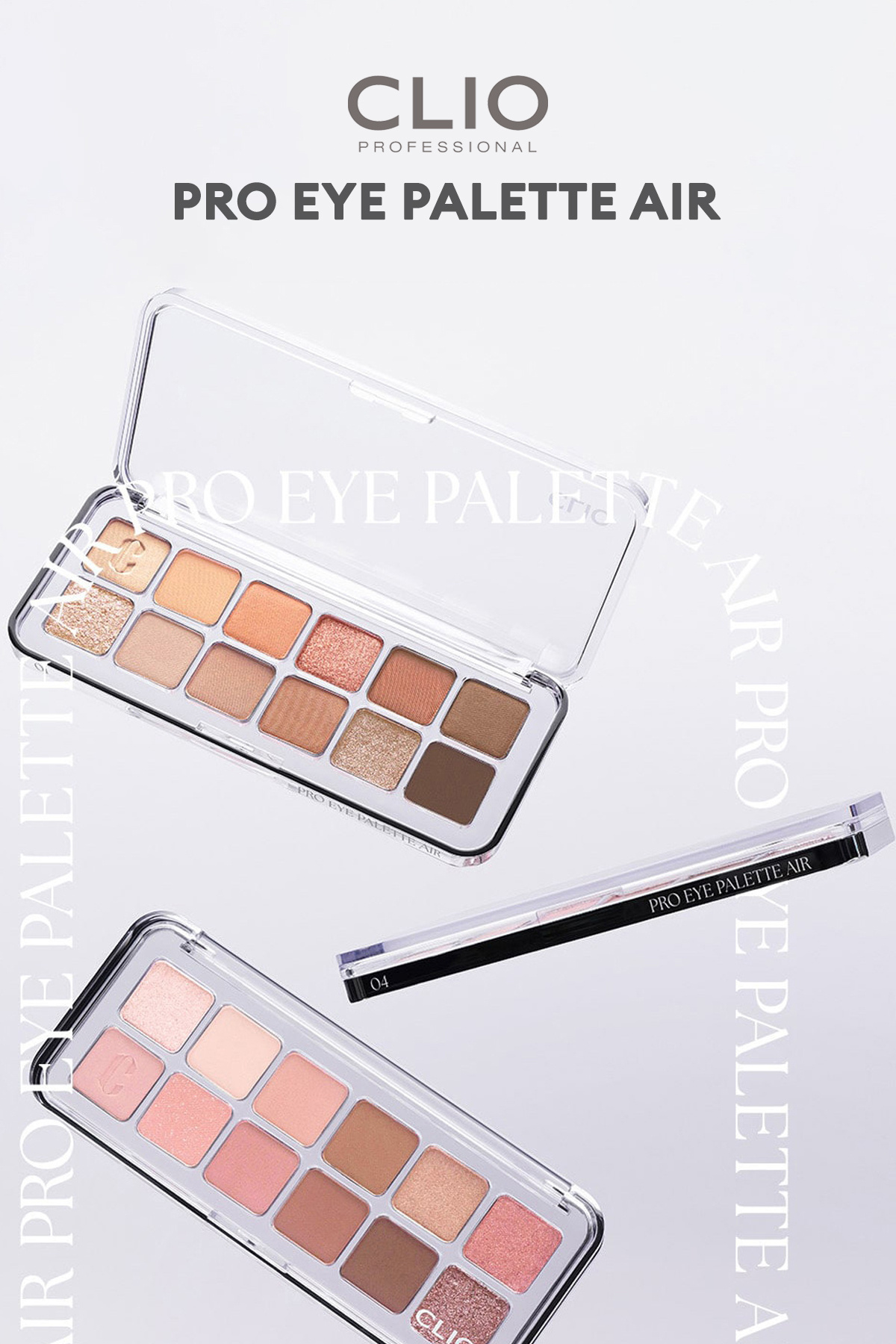 Hafif Dokulu Yoğun Renklere Sahip Göz Farı Paleti CLIO Pro Eye Palette Air (02 Rose Connect) — رنگارنگ 111121 — تصویر 9 از 9