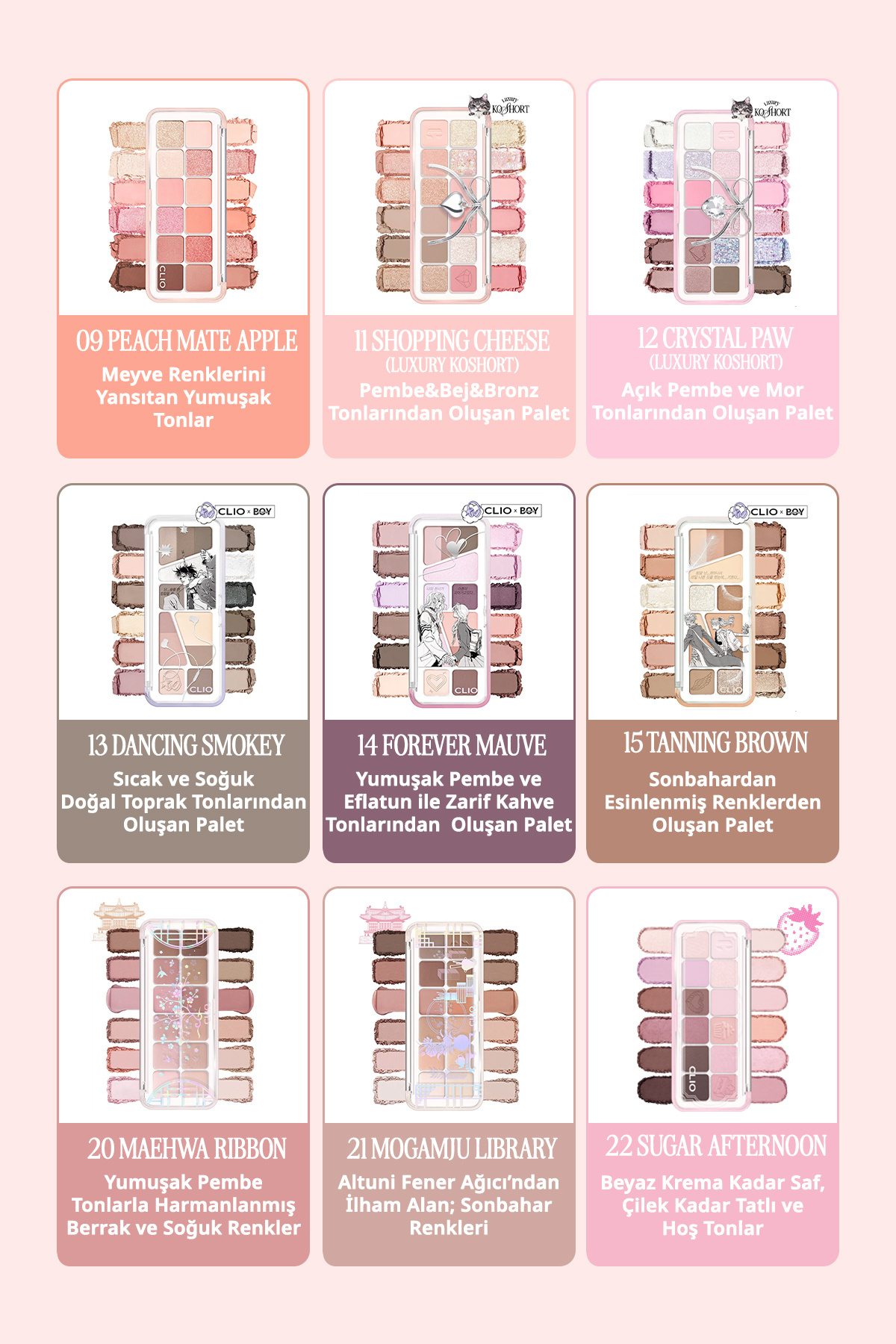 Hafif Dokulu Yoğun Renklere Sahip Göz Farı Paleti CLIO Pro Eye Palette Air (15 Tanning Brown) — رنگارنگ 111121 — تصویر 8 از 9