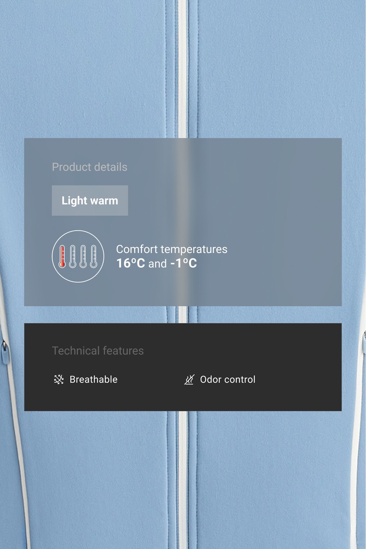 Oysho Light warm piping teknik ceket görsel 6