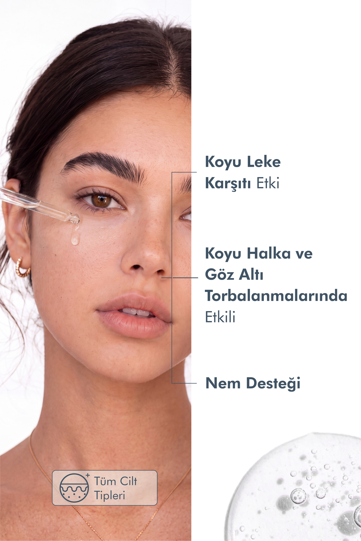 Torbalanma Karşıtı, Aydınlatıcı Kafein Göz Altı Serumu 30 ml (CAFFEİNE 5% VİTAMİN C) — TPS105 — تصویر 2 از 4