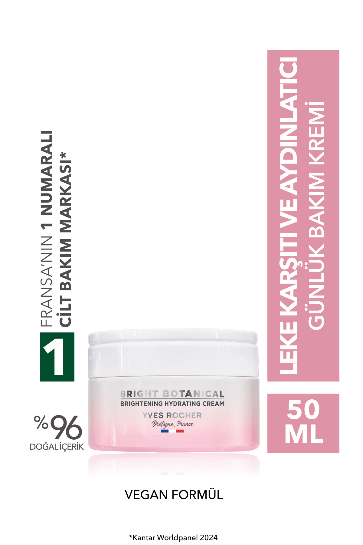 Yves Rocher Bright Botanical-Leke Karşıtı, Aydınlatıcı, Ton Eşitleyen Günlük Bakım Kremi-50ml — 47597