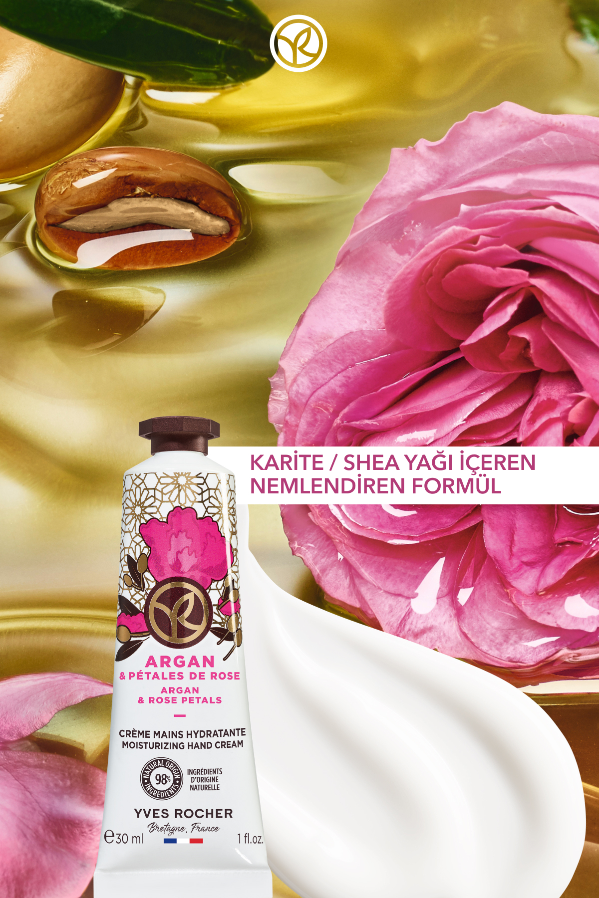 El Kremi- Nemlendirici Besleyici Oryantal Argan Gül - Vegan-30ml — 72426 — تصویر 2 از 8