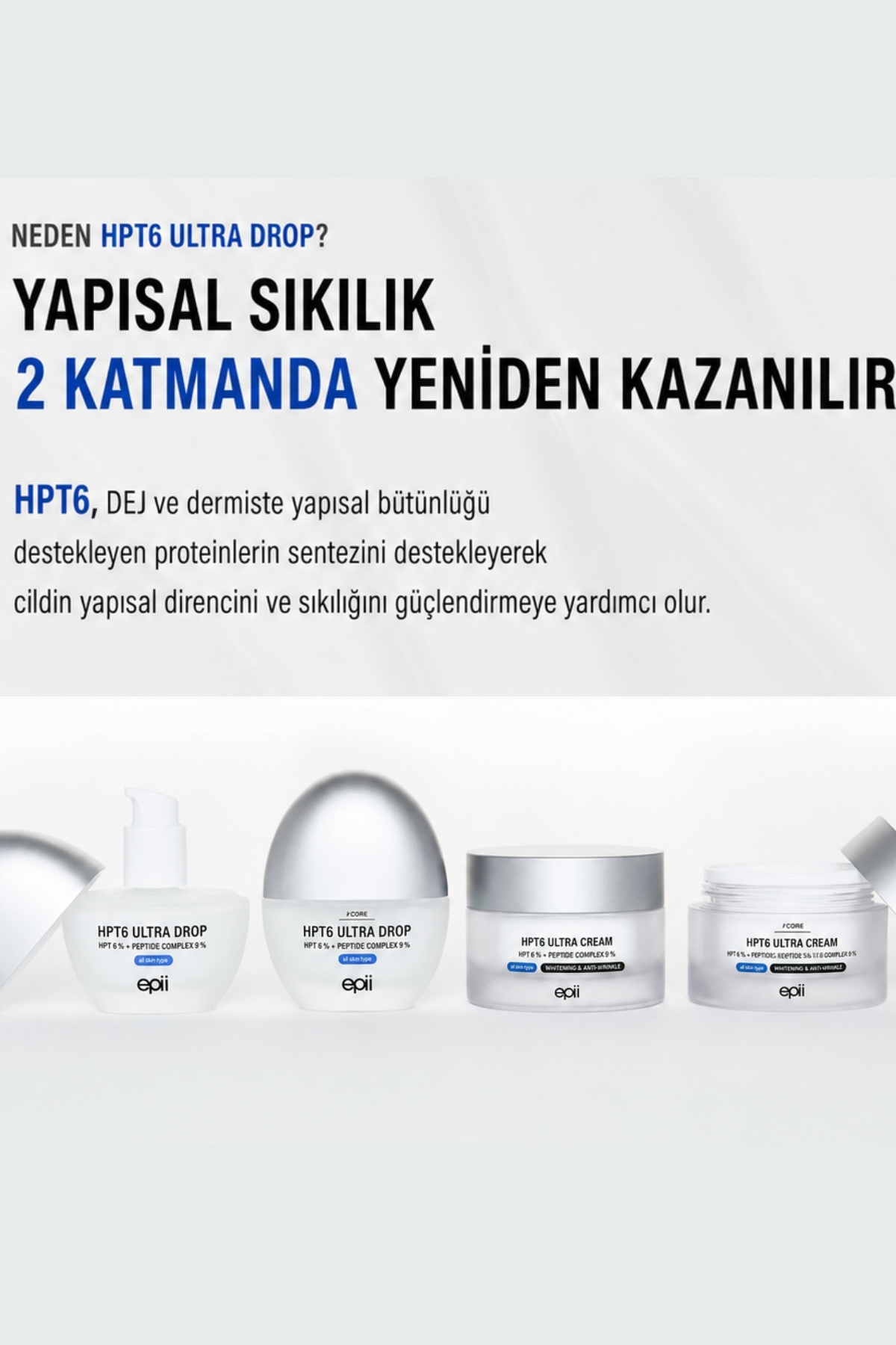HPT6 Ultra Drop 10% Forte Yoğun Cilt Sıkılaştırıcı Serum 30 ml — HPT10FORTE — تصویر 2 از 8