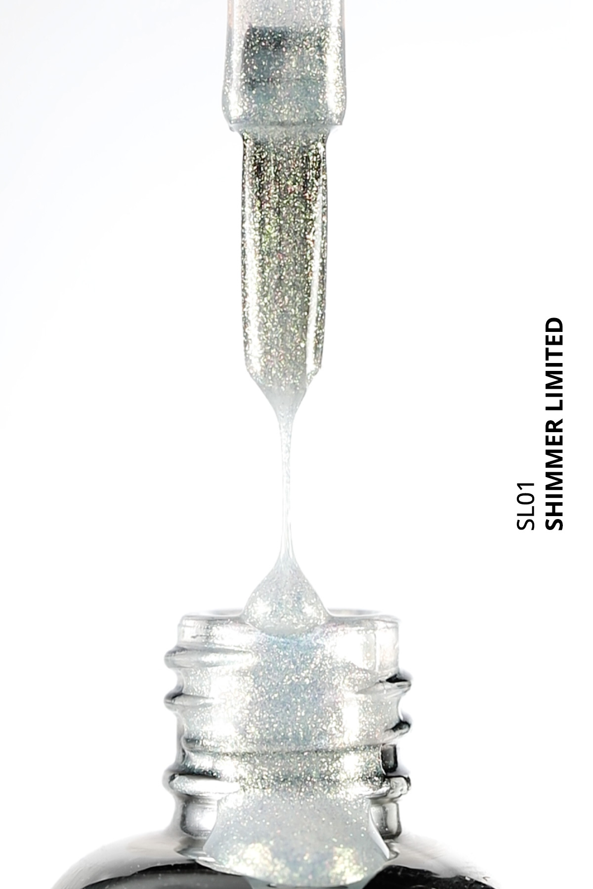 Shimmer Limited Holografik Kalıcı Oje SL01, Rakı Beyazı Altın Simli, 10 ml — خاکی 8860101A01S09SL01 — تصویر 7 از 8