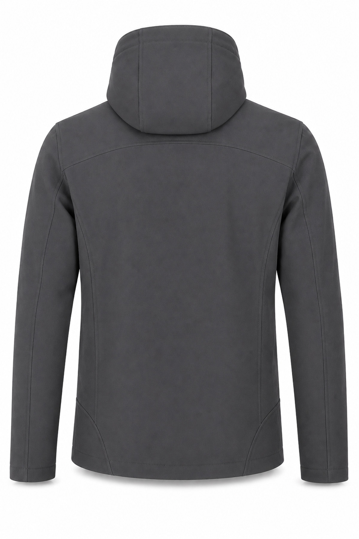 Erkek İçi Polarlı Su ve Rüzgar Geçirmez Softshell Spor Mont — خاکستری 869866069 — تصویر 5 از 6