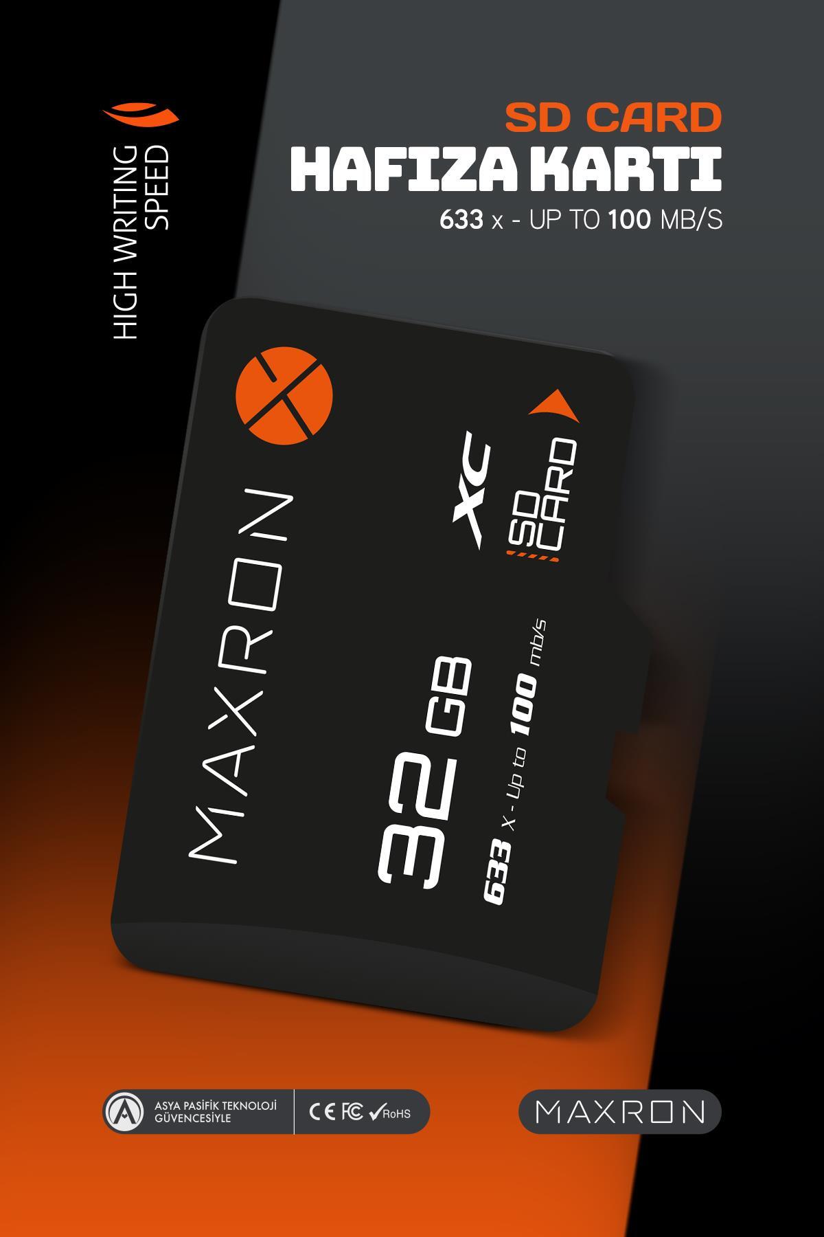 Maxron 32 GB Hafıza Kartı SD Kart Adaptörü 100 Mb/s - Fiyatı