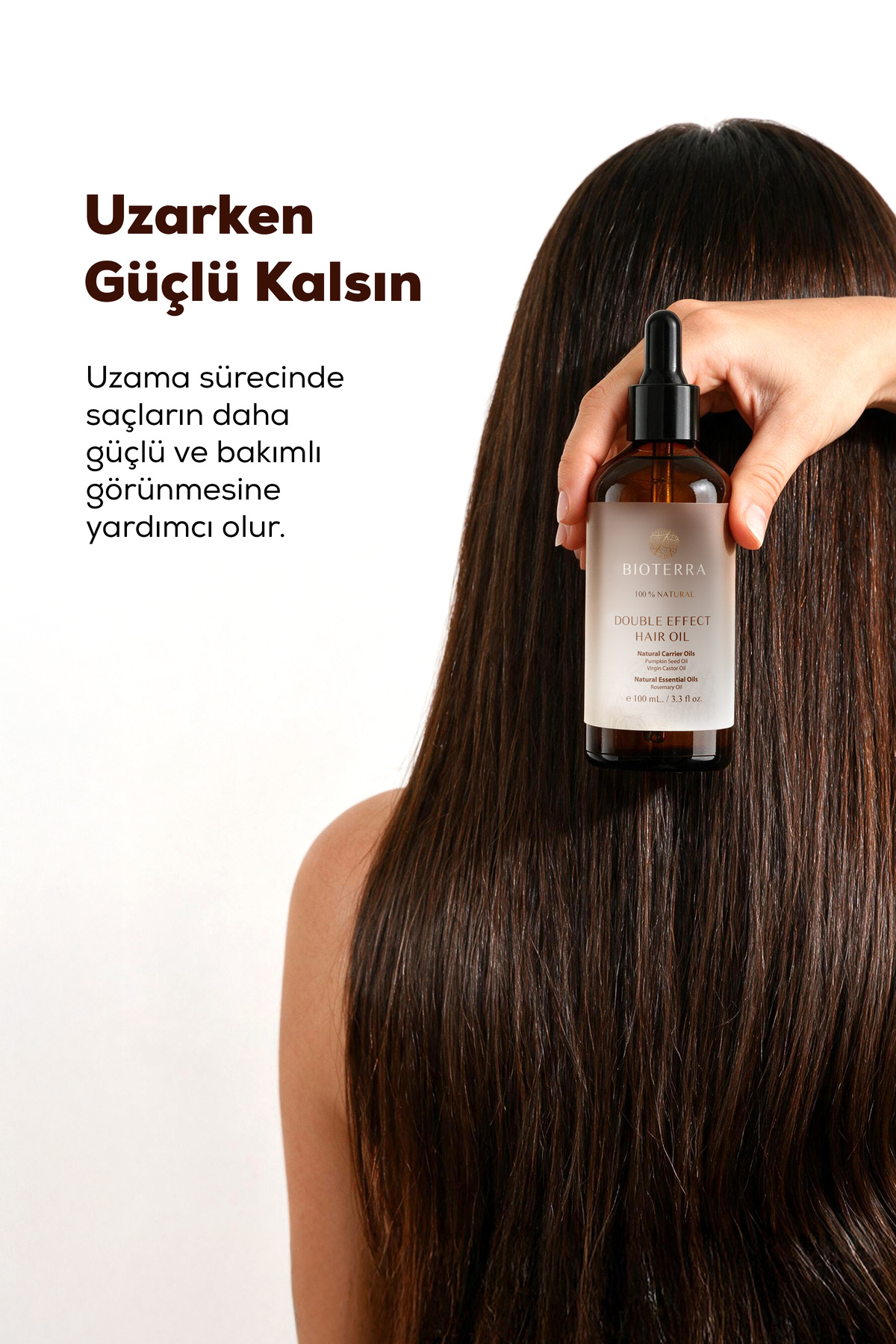 Biberiye, Hint ve Kabak Çekirdeği Yağlı Çift Etkili Saç Bakım Yağı 100 ml – Dökülme Karşıtı Etki Double Effect Hair Oil — 700 82 099 — تصویر 3 از 8