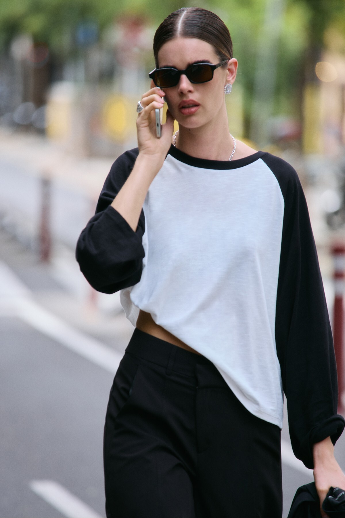 Stradivarius Oversize beyzbol t-shirt görsel 3